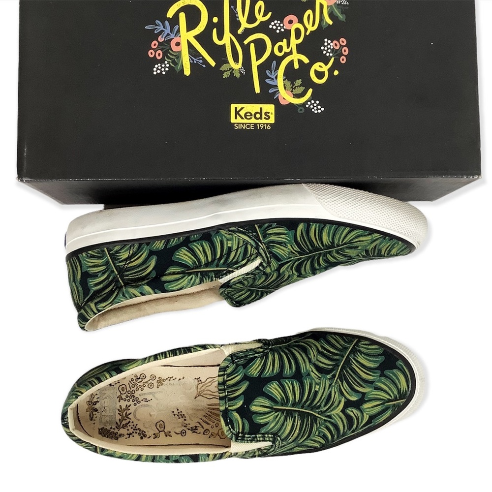 Rifle Paper Palm Leaf Slip-on Shoes